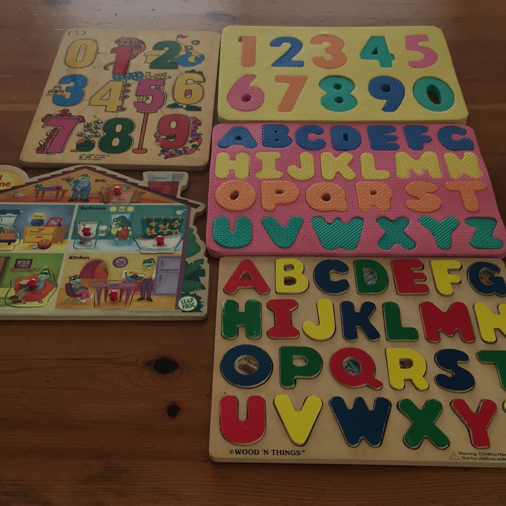 🌱kids learning toys puzzles ABC Numbers Leap Frog